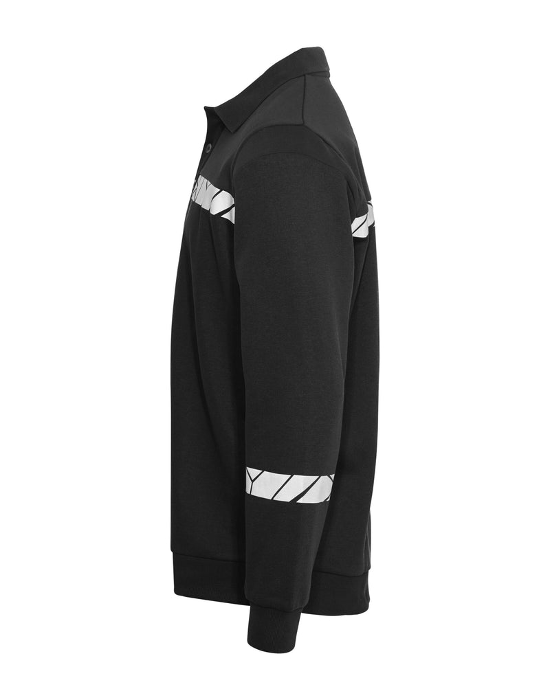 Pro-Job Progression 7100 Long Sleeve Polo Sweatshirt - Black/Black