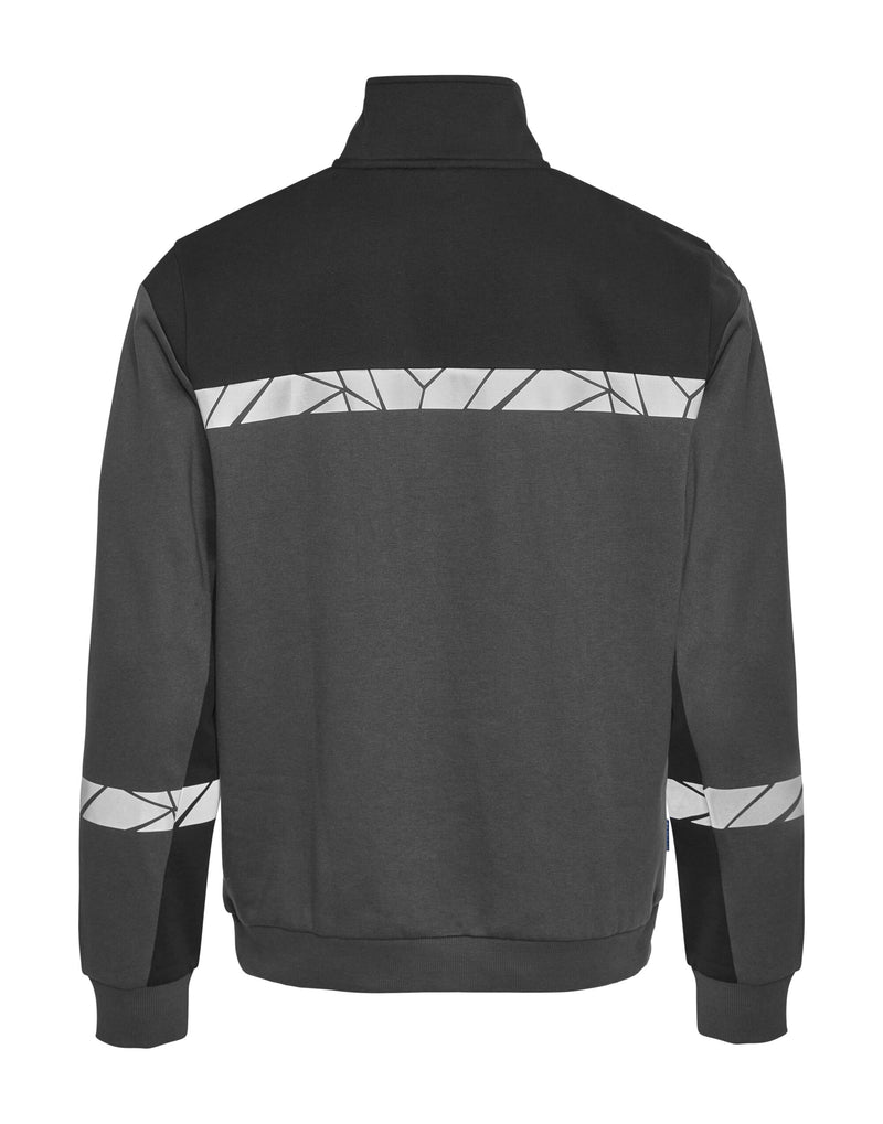 Pro-Job Progression 7102 1/2 Zip Sweatshirt - Grey/Black