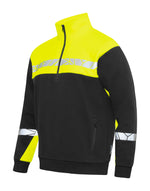 Pro-Job Progression 7102 1/2 Zip Sweatshirt - Black/Yellow