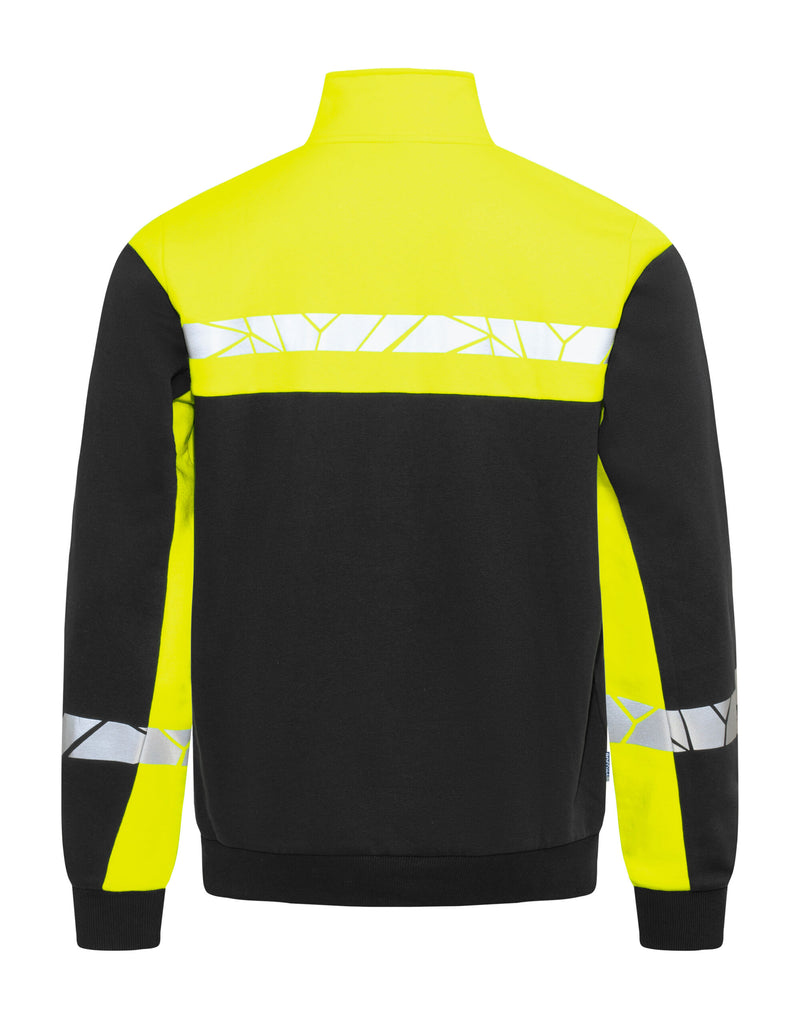 Pro-Job Progression 7102 1/2 Zip Sweatshirt - Black/Yellow