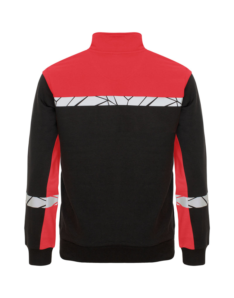 Pro-Job Progression 7102 1/2 Zip Sweatshirt - Black/Red