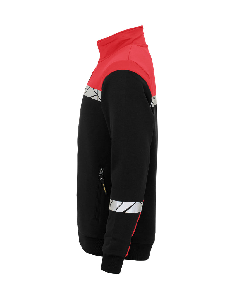 Pro-Job Progression 7102 1/2 Zip Sweatshirt - Black/Red
