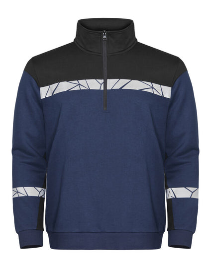 Pro-Job Progression 7102 1/2 Zip Sweatshirt - Navy/Black