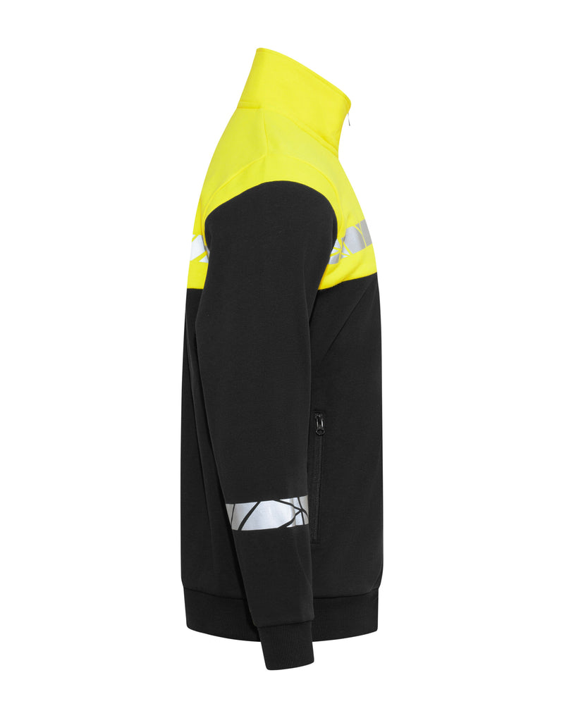 Pro-Job Progression 7103 Full Zip Sweat - Black/Yellow