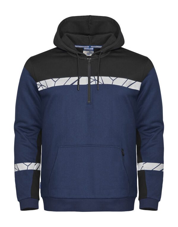Pro-Job Progression 7104 1/2 Zip Hoodie - Navy/Black