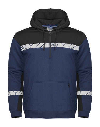 Pro-Job Progression 7104 1/2 Zip Hoodie - Navy/Black