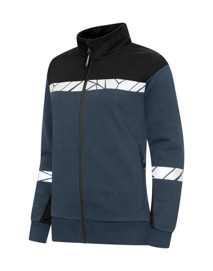 Pro-Job Progression 7105 Ladies Full Zip Sweatshirt - Navy/Black