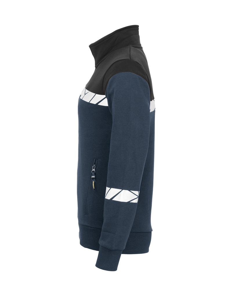 Pro-Job Progression 7105 Ladies Full Zip Sweatshirt - Navy/Black