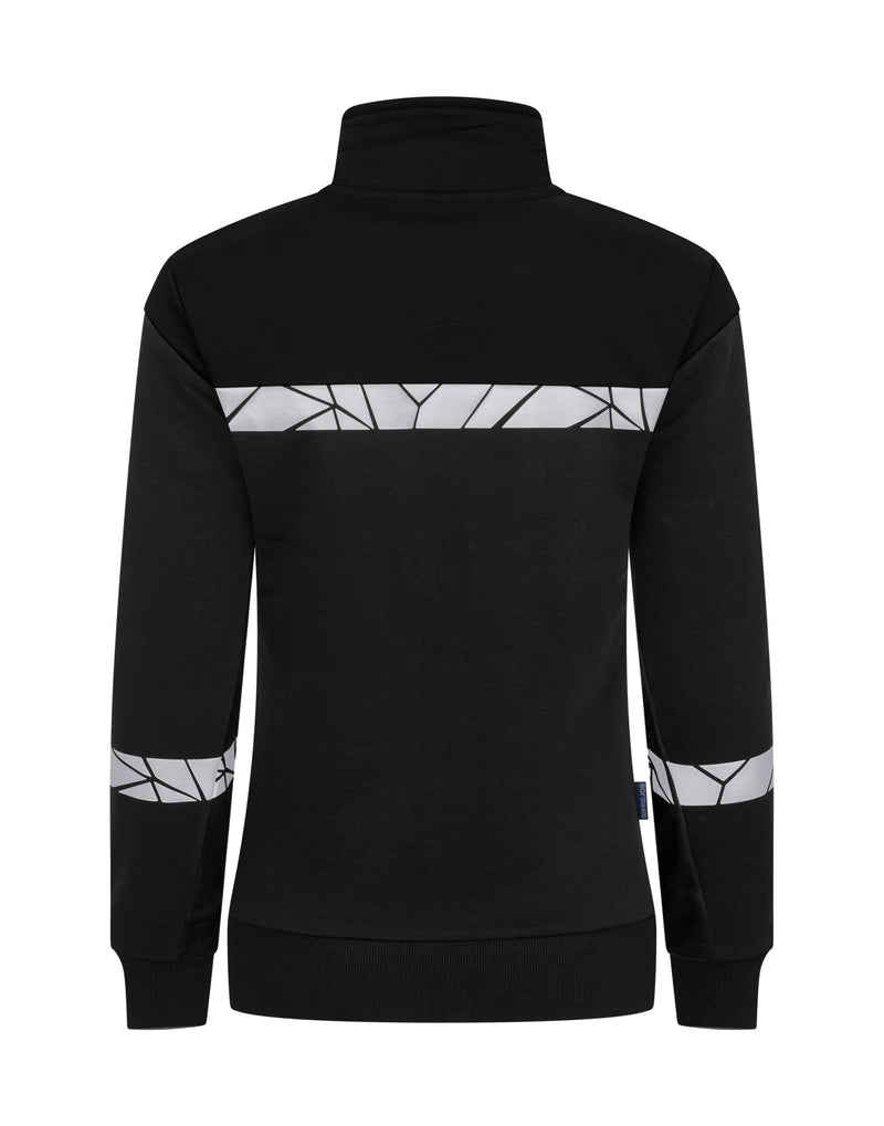 Pro-Job Progression 7105 Ladies Full Zip Sweatshirt - Black/Black