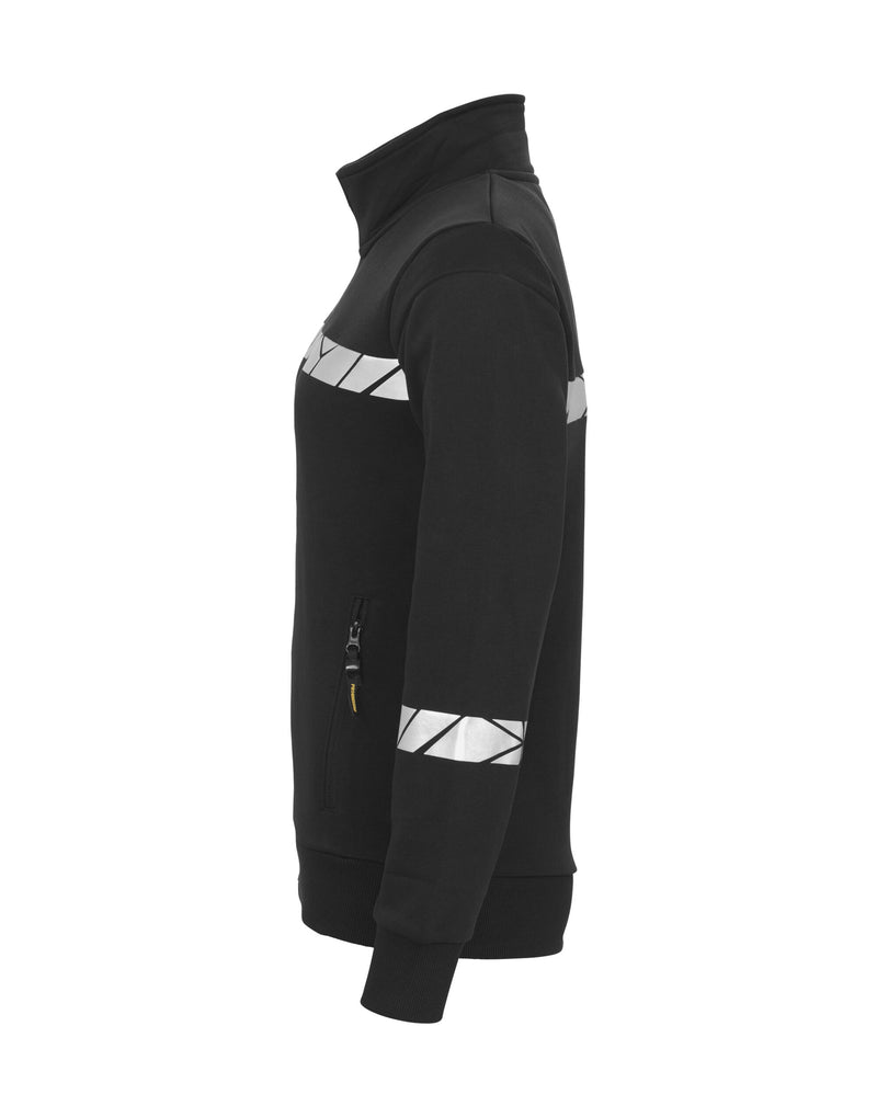 Pro-Job Progression 7105 Ladies Full Zip Sweatshirt - Black/Black