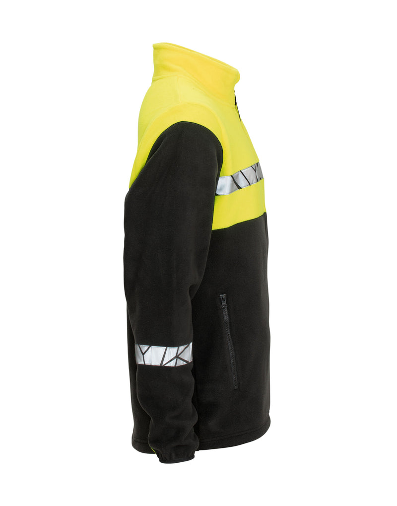 Pro-Job Progression 7300 Full Zip Fleece - Black/Yellow
