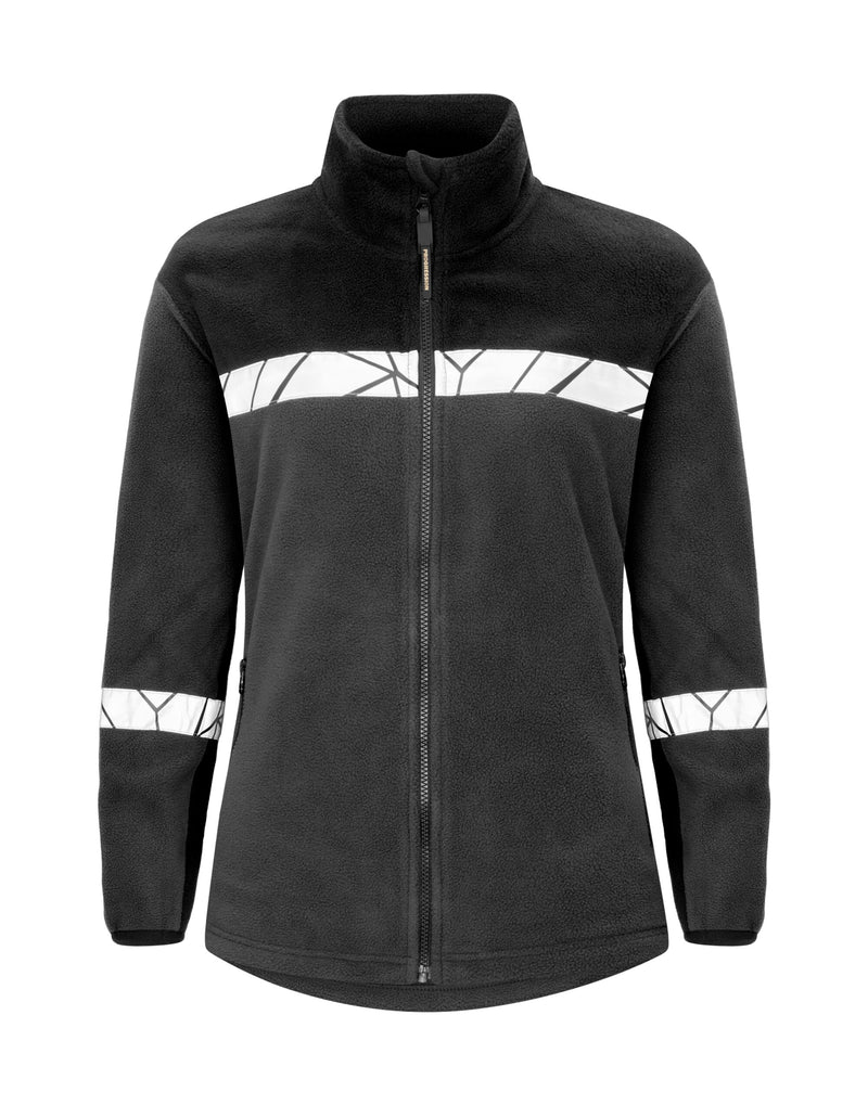 Pro-Job Progression 7301 Ladies Full Zip Fleece - Grey/Black