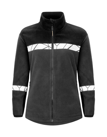 Pro-Job Progression 7301 Ladies Full Zip Fleece - Grey/Black