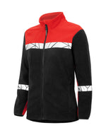 Pro-Job Progression 7301 Ladies Full Zip Fleece - Black/Red