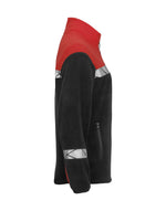 Pro-Job Progression 7301 Ladies Full Zip Fleece - Black/Red