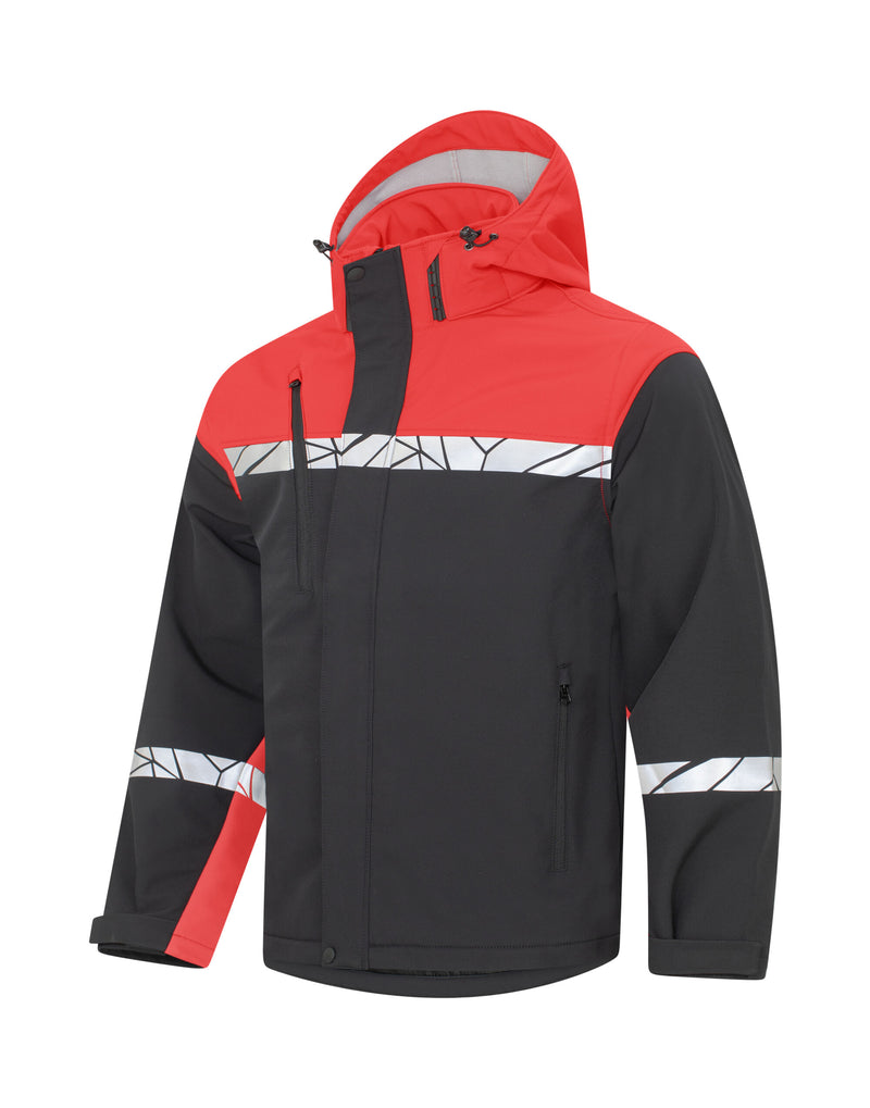 Pro-Job Progression 7400 Softshell Jacket - Black/Red