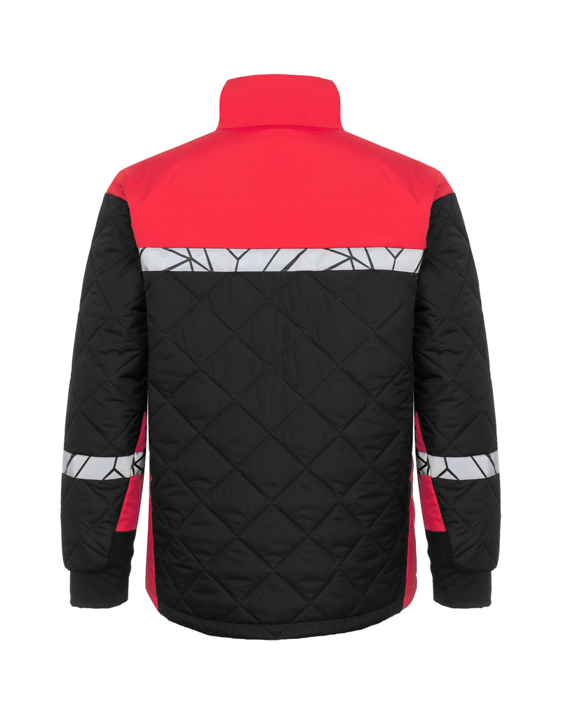 Pro-Job Progression 7404 Light Weight Quilted Jacket - Black/Red