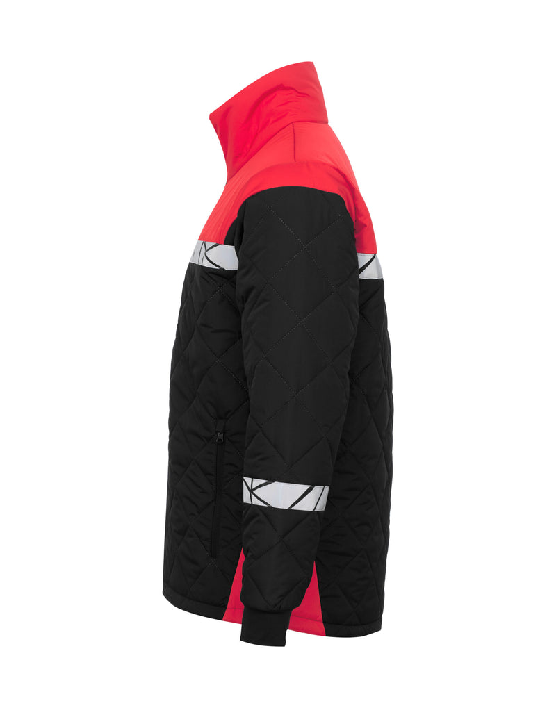 Pro-Job Progression 7404 Light Weight Quilted Jacket - Black/Red