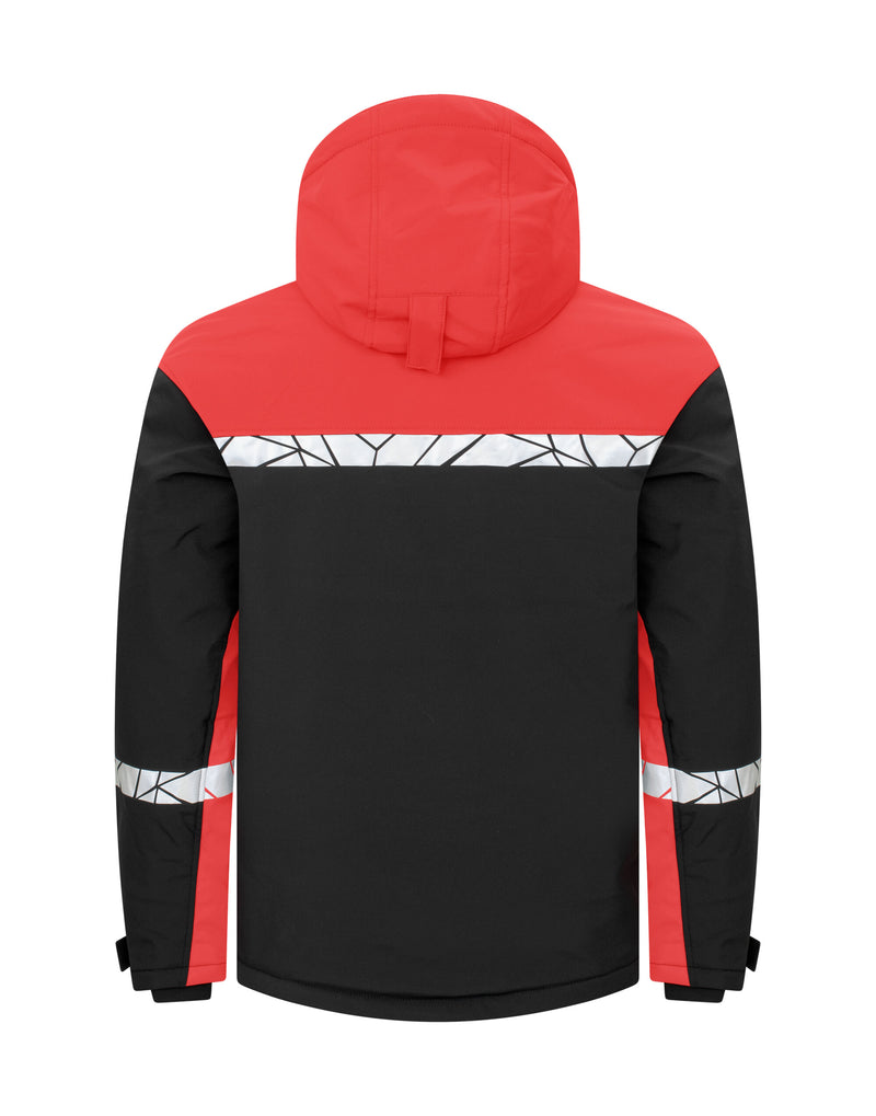Pro-Job Progression 7413 Padded Softshell 		_X000D_ - Black/Red
