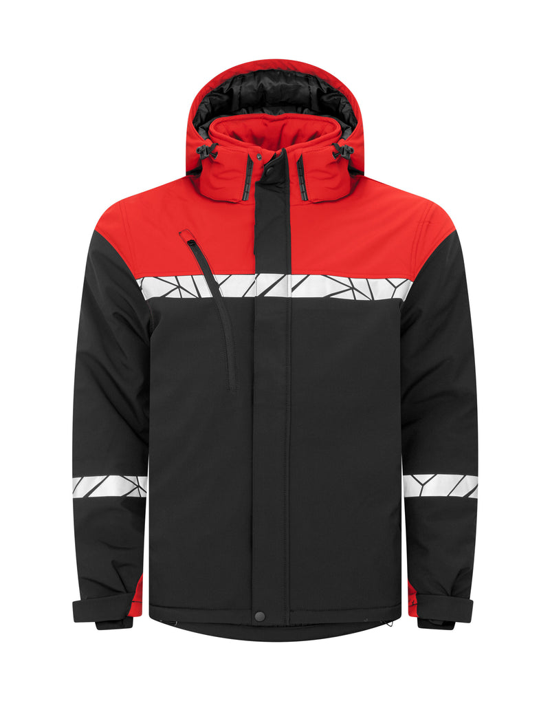 Pro-Job Progression 7413 Padded Softshell 		_X000D_ - Black/Red