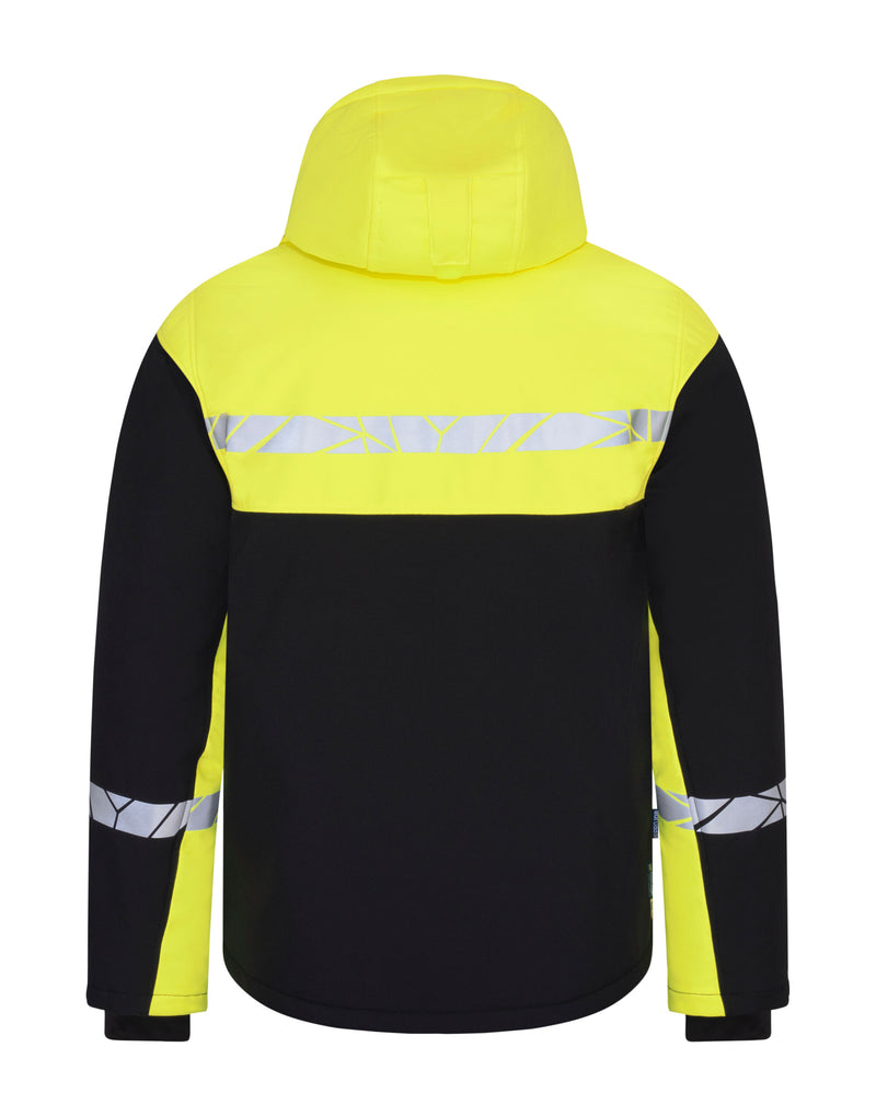 Pro-Job Progression 7415 Functional Padded Shell Jacket - Black/Yellow