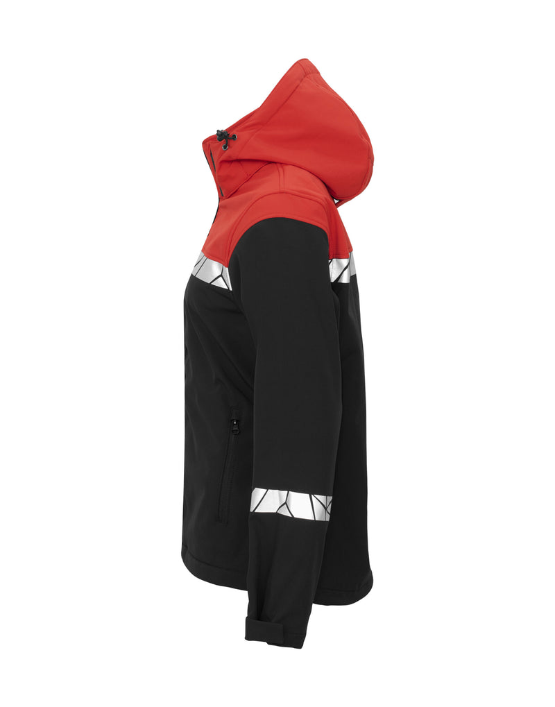 Pro-Job Progression 7417 Ladies Softshell Jacket - Black/Red