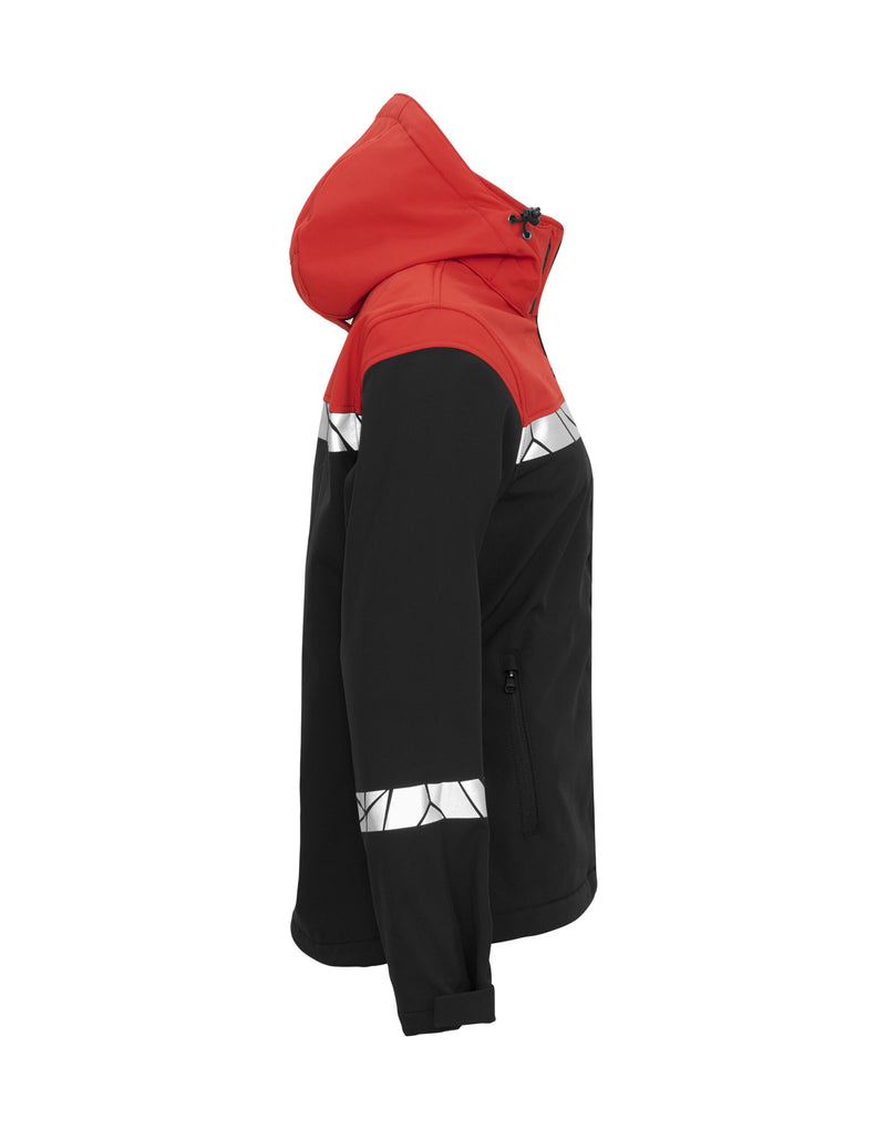 Pro-Job Progression 7417 Ladies Softshell Jacket - Black/Red