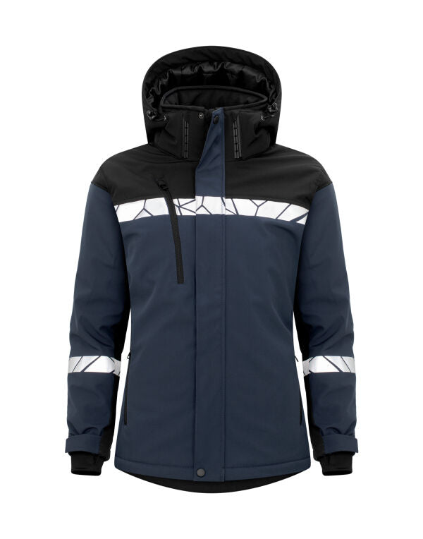 Pro-Job Progression 7418 Ladies Padded Softshell Jacket - Navy/Black