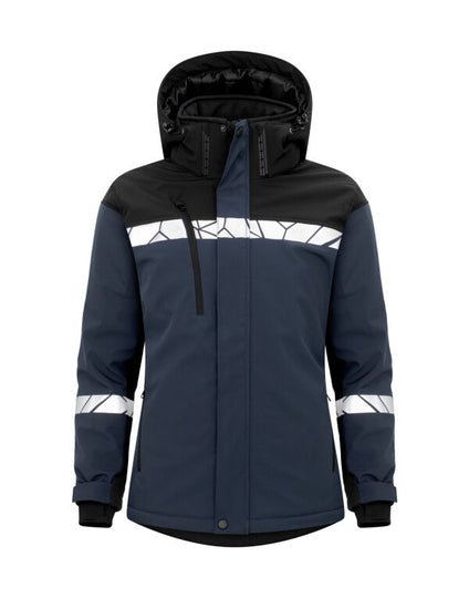 Pro-Job Progression 7418 Ladies Padded Softshell Jacket - Navy/Black