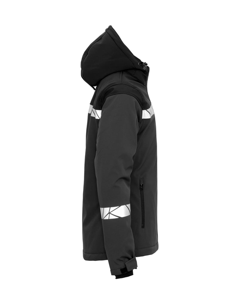 Pro-Job Progression 7418 Ladies Padded Softshell Jacket - Grey/Black