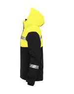 Pro-Job Progression 7418 Ladies Padded Softshell Jacket - Black/Yellow