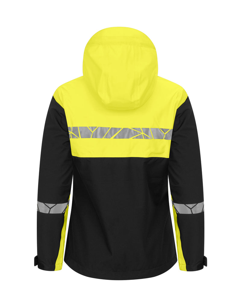 Pro-Job Progression 7419 Ladies Shell Jacket - Black/Yellow