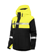 Pro-Job Progression 7420 Ladies Functional Padded Shell Jacket - Black/Yellow