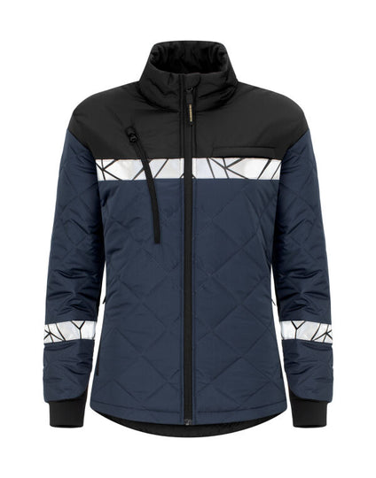 Pro-Job Progression 7421 Ladies Lightweight Quilted Jacket - Navy/Black