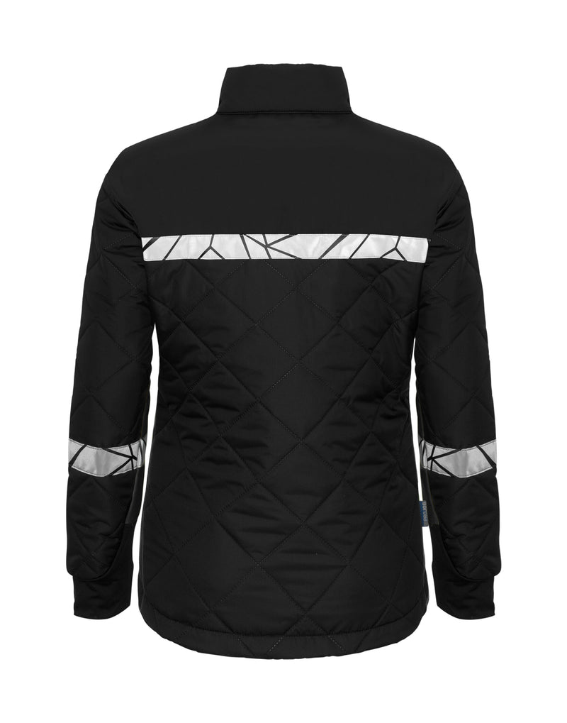 Pro-Job Progression 7421 Ladies Lightweight Quilted Jacket - Black/Black