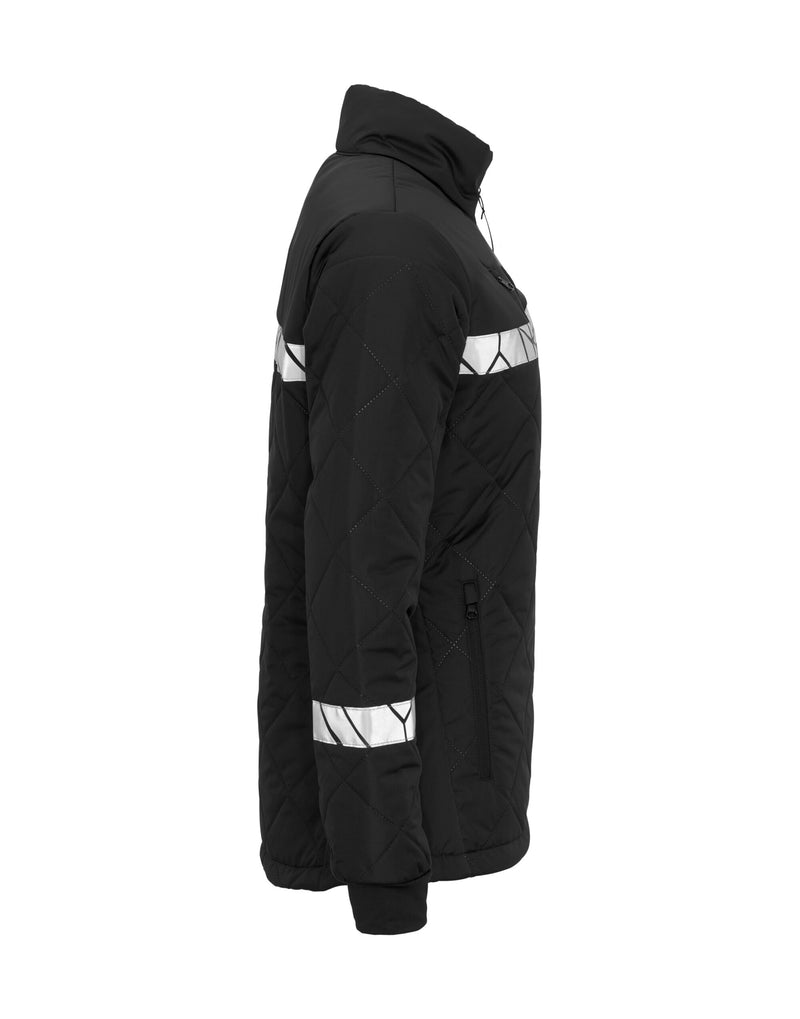 Pro-Job Progression 7421 Ladies Lightweight Quilted Jacket - Black/Black