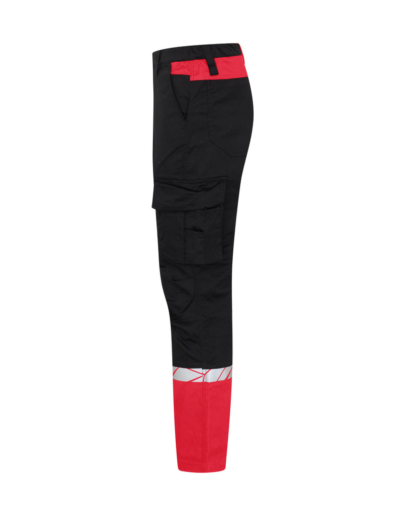 Pro-Job Progression 7507 Service Pant - Black/Red