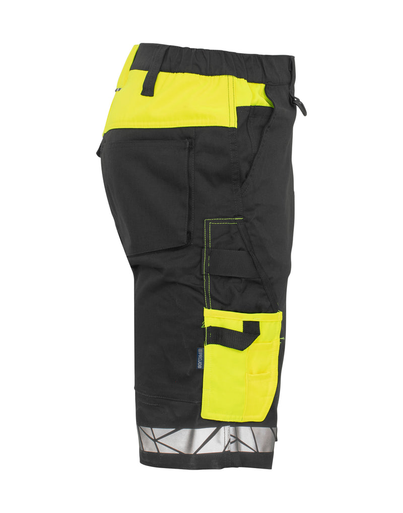 Pro-Job Progression 7510 Work Shorts - Black/Yellow