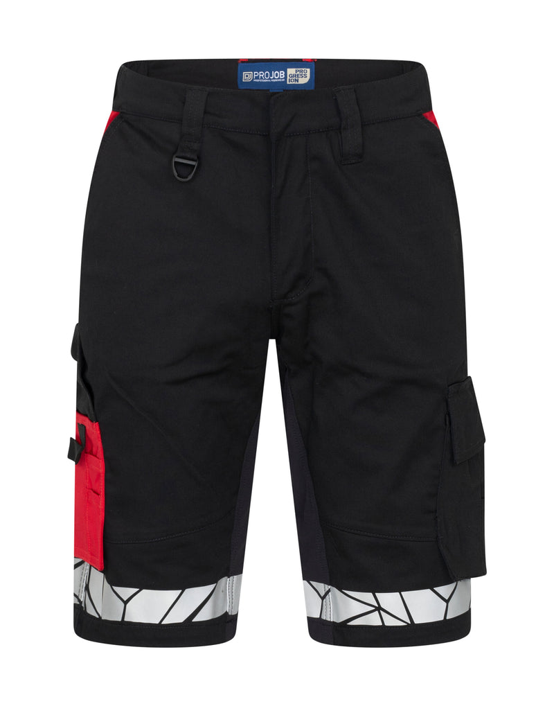Pro-Job Progression 7510 Work Shorts - Black/Red