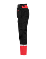 Pro-Job Progression 7513 Ladies Workpant Holster Pocket - Black/Red