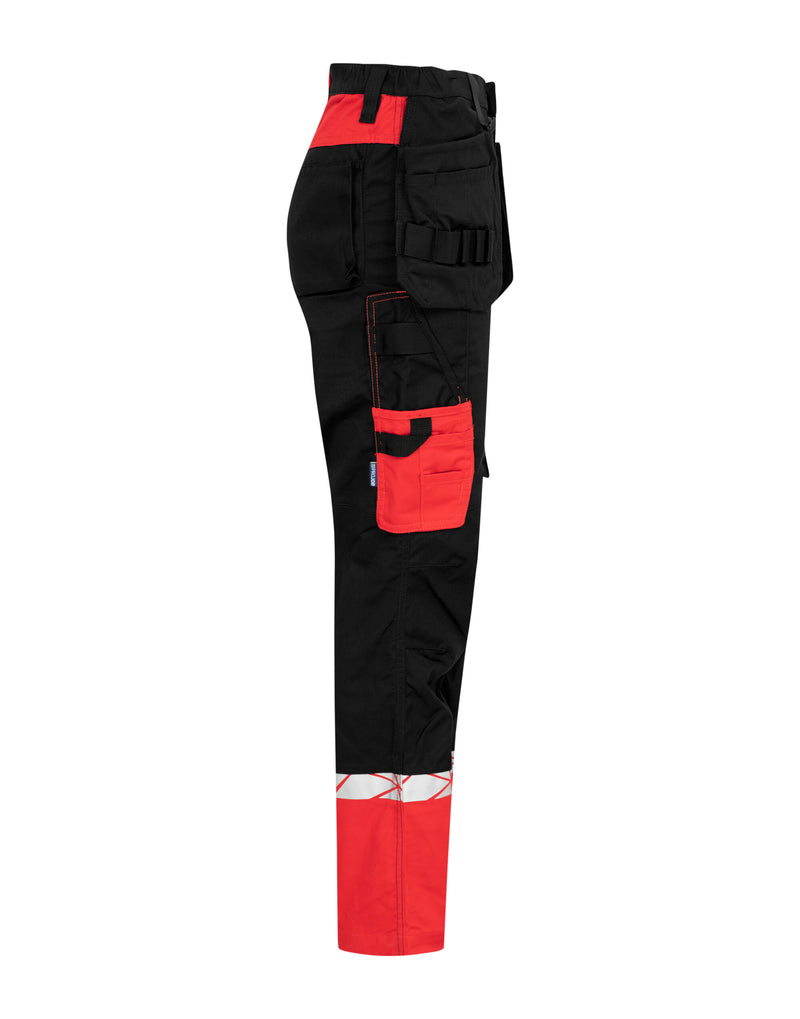 Pro-Job Progression 7513 Ladies Workpant Holster Pocket - Black/Red