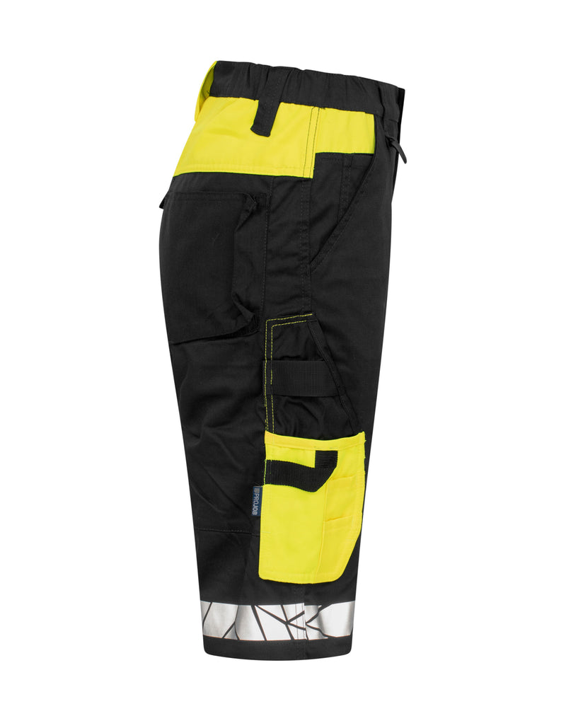 Pro-Job Progression 7514 Ladies Work Shorts - Black/Yellow