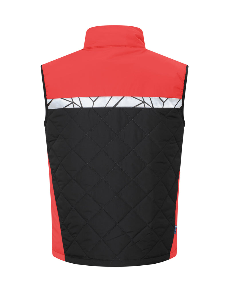 Pro-Job Progression 7700 Quilted Vest - Black/Red