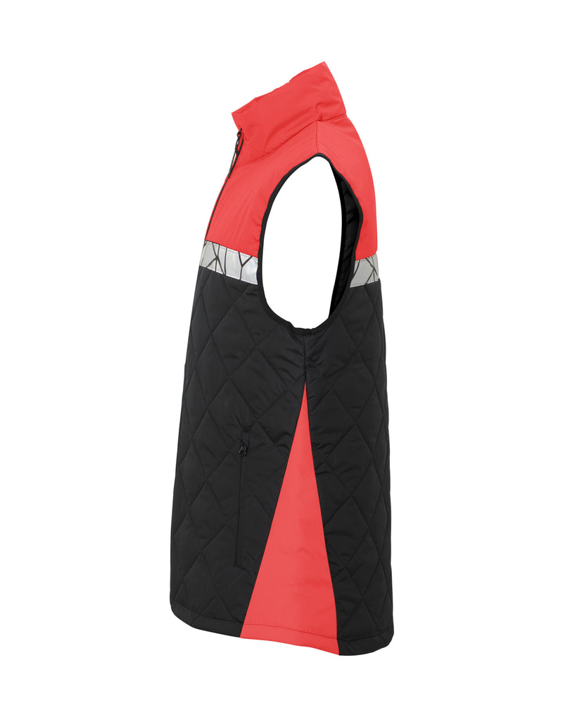 Pro-Job Progression 7700 Quilted Vest - Black/Red