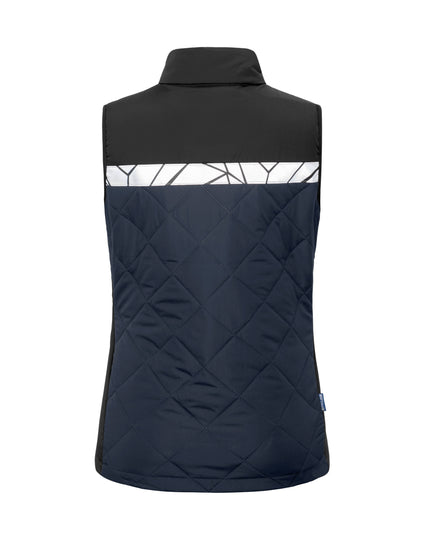 Pro-Job Progression 7701 Ladies Quilted Vest - Navy/Black