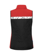 Pro-Job Progression 7701 Ladies Quilted Vest - Black/Red