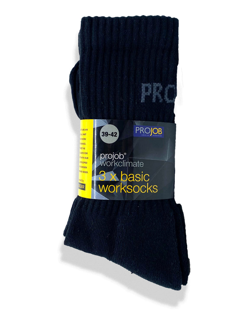 Pro-Job 9080 Socks 3-Pack - Black