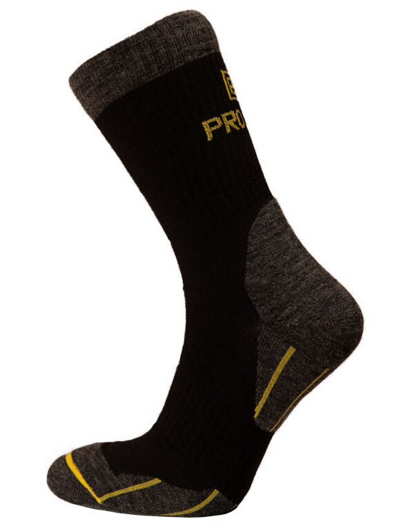 Pro-Job 9090 Wool Socks - Black/Grey