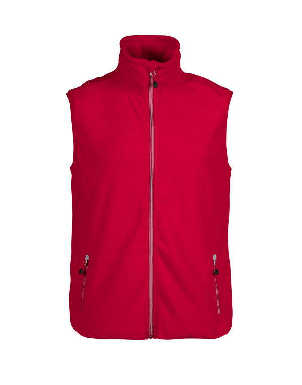 Printer Red Sideflip Fleece Vest - Red