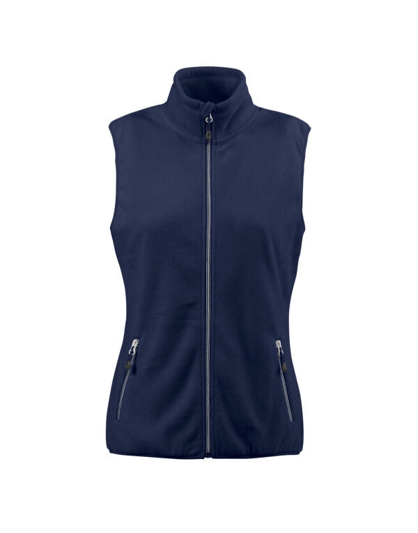 Printer Red Ladies Sideflip Fleece Vest